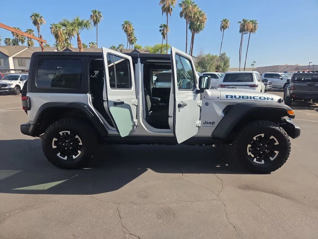 Used 2024 Silver Jeep Rubicon 4xe image 2