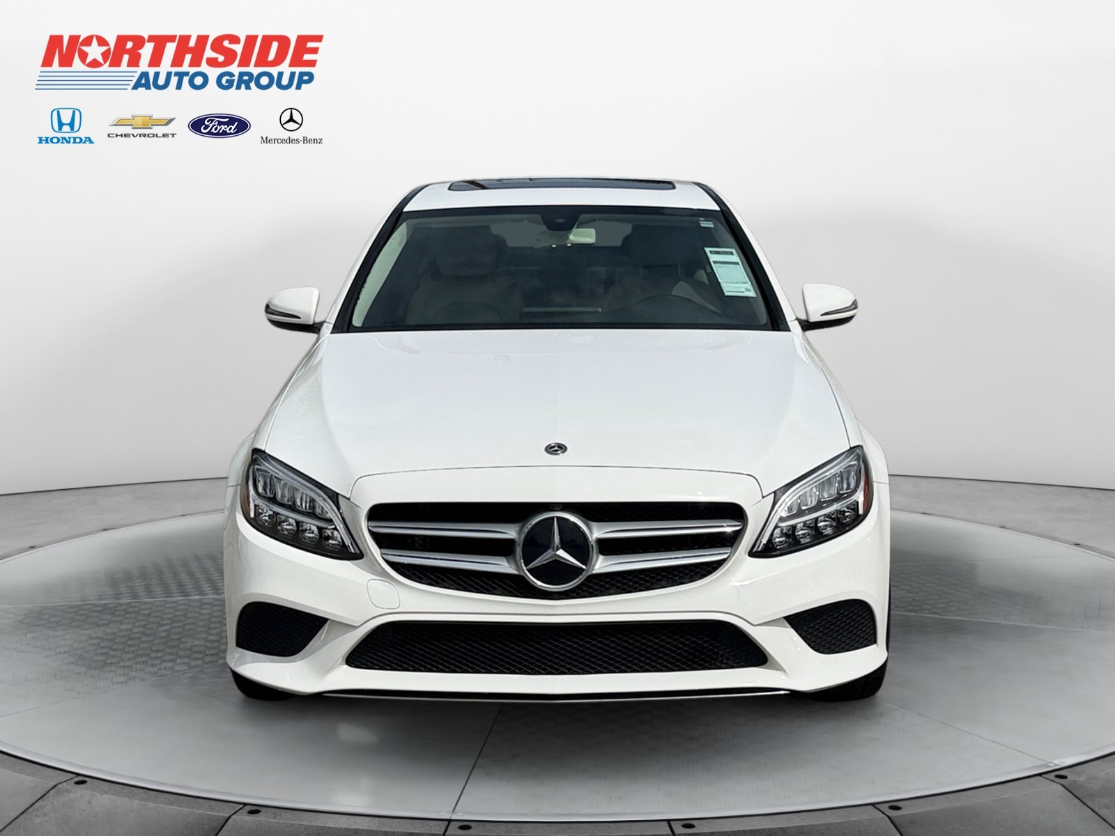 Used 2019 designo Diamond White Metallic Mercedes-Benz C 300 image 2