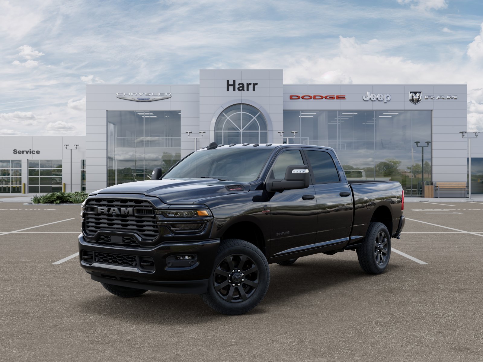 New 2026 Diamond Black Crystal Pearl-Coat Exterior Paint RAM Big Horn image 18