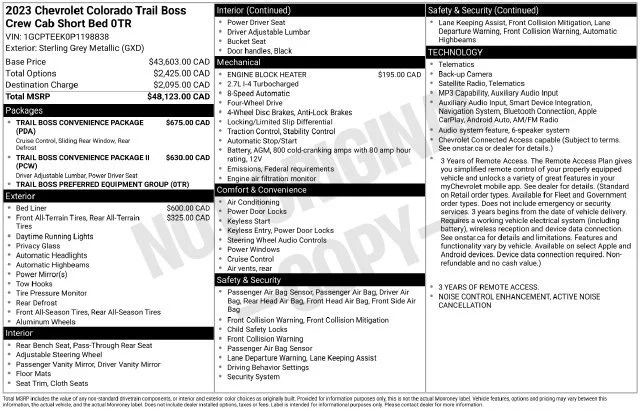 Used 2023 Gray Chevrolet 4WD Trail Boss image 5