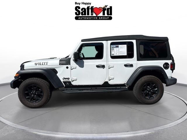 Used 2021 White Jeep Unlimited Willys image 4
