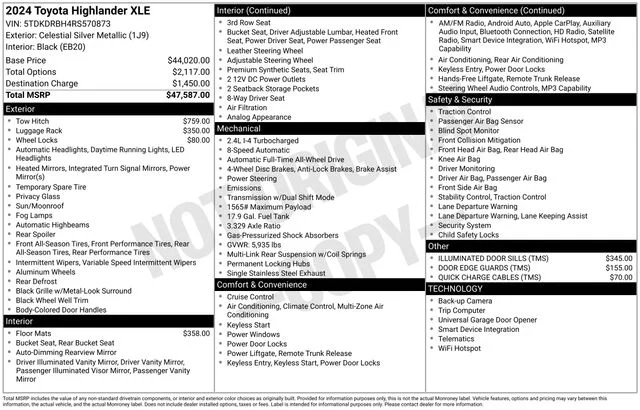 Used 2024 Silver Toyota XLE image 39