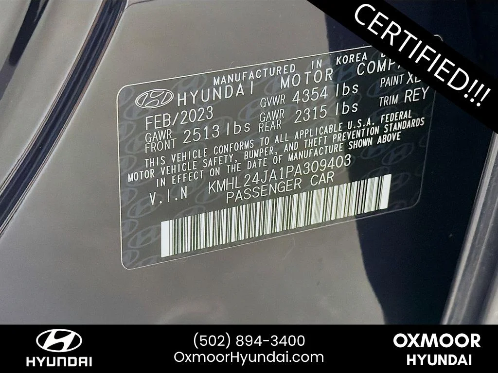 Used 2023 Carbon Blue Hyundai SE image 29