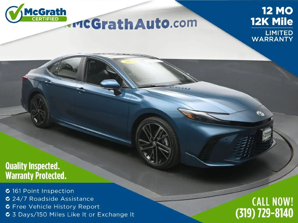 Certified Used 2025 Blue Toyota XSE image 1