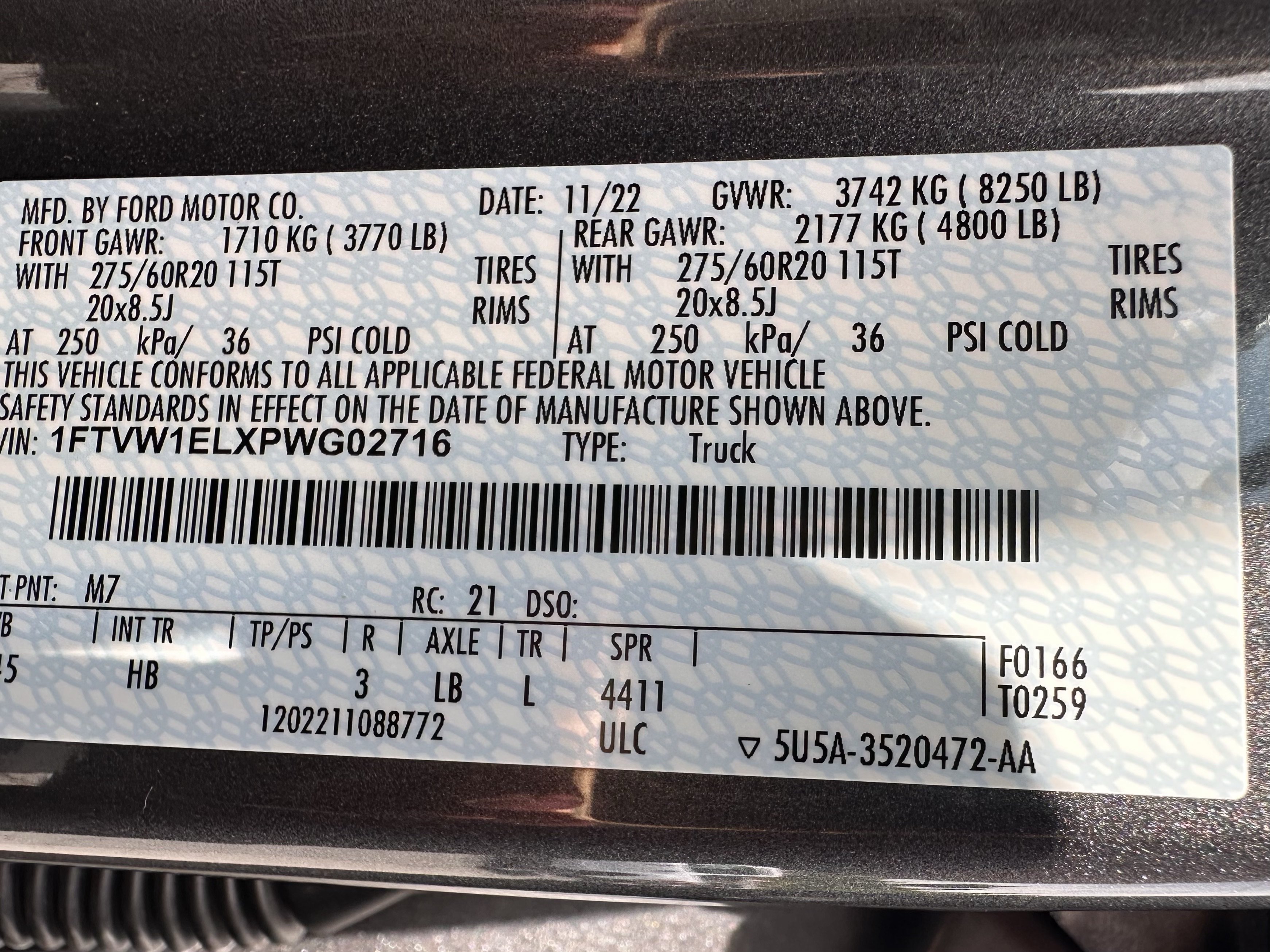 Used 2023 Carbonized Gray Metallic Ford LARIAT image 26