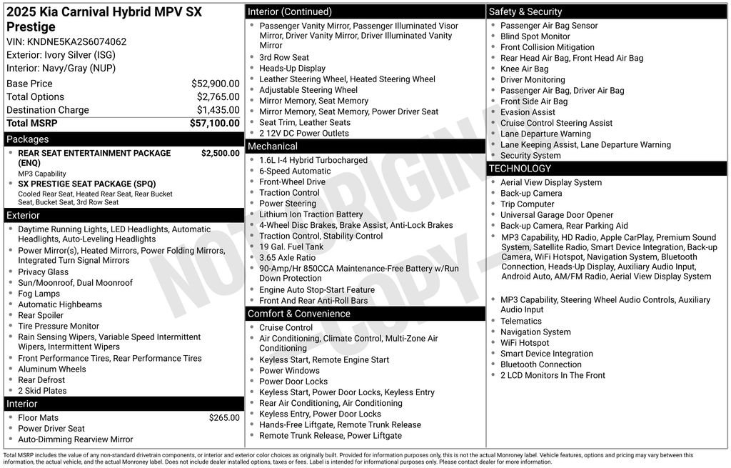 2025 Kia Carnival SX Prestige - Photo 6