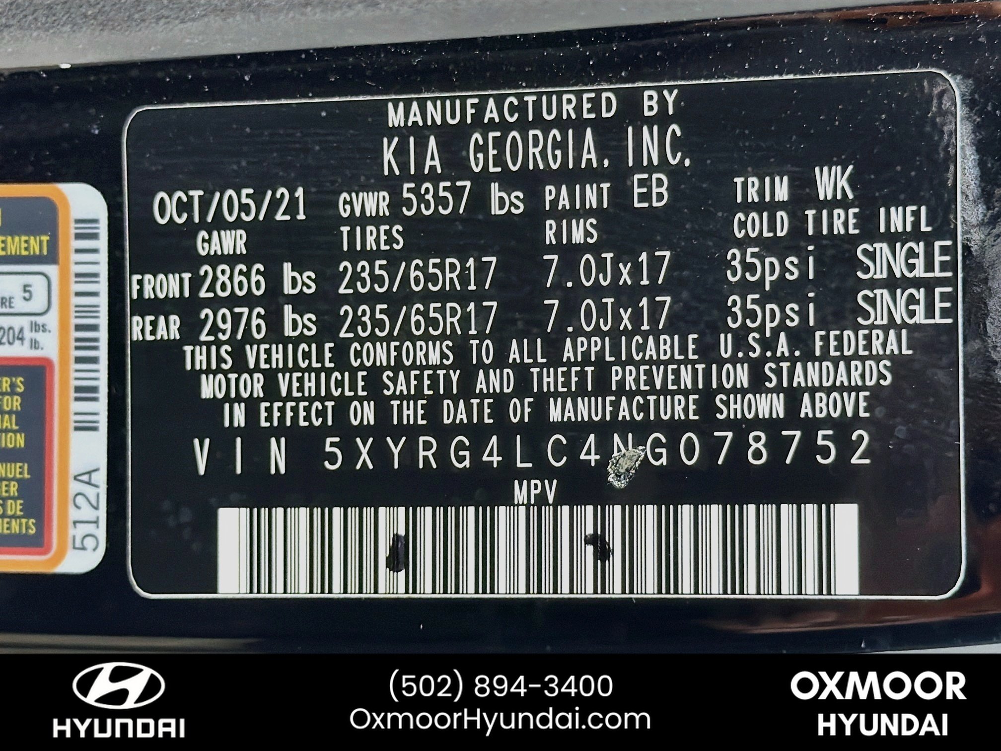 Used 2022 Ebony Black Kia LX image 31