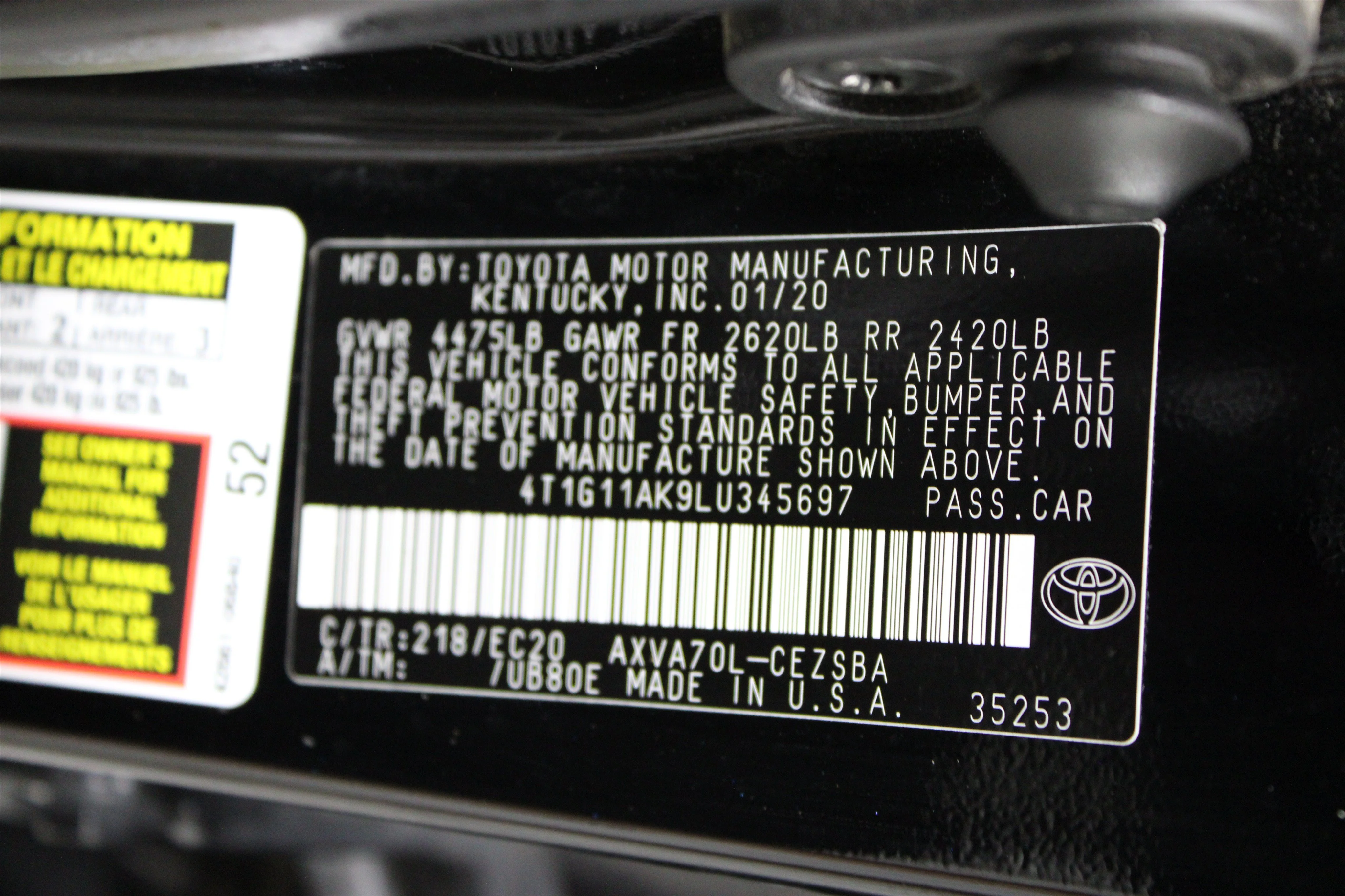 Used 2020 Midnight Black Metallic Toyota SE Nightshade image 36