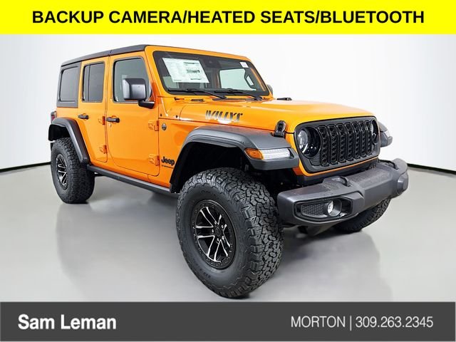 New 2025 Jeep Wrangler Willys 4D Sport Utility in Central IL