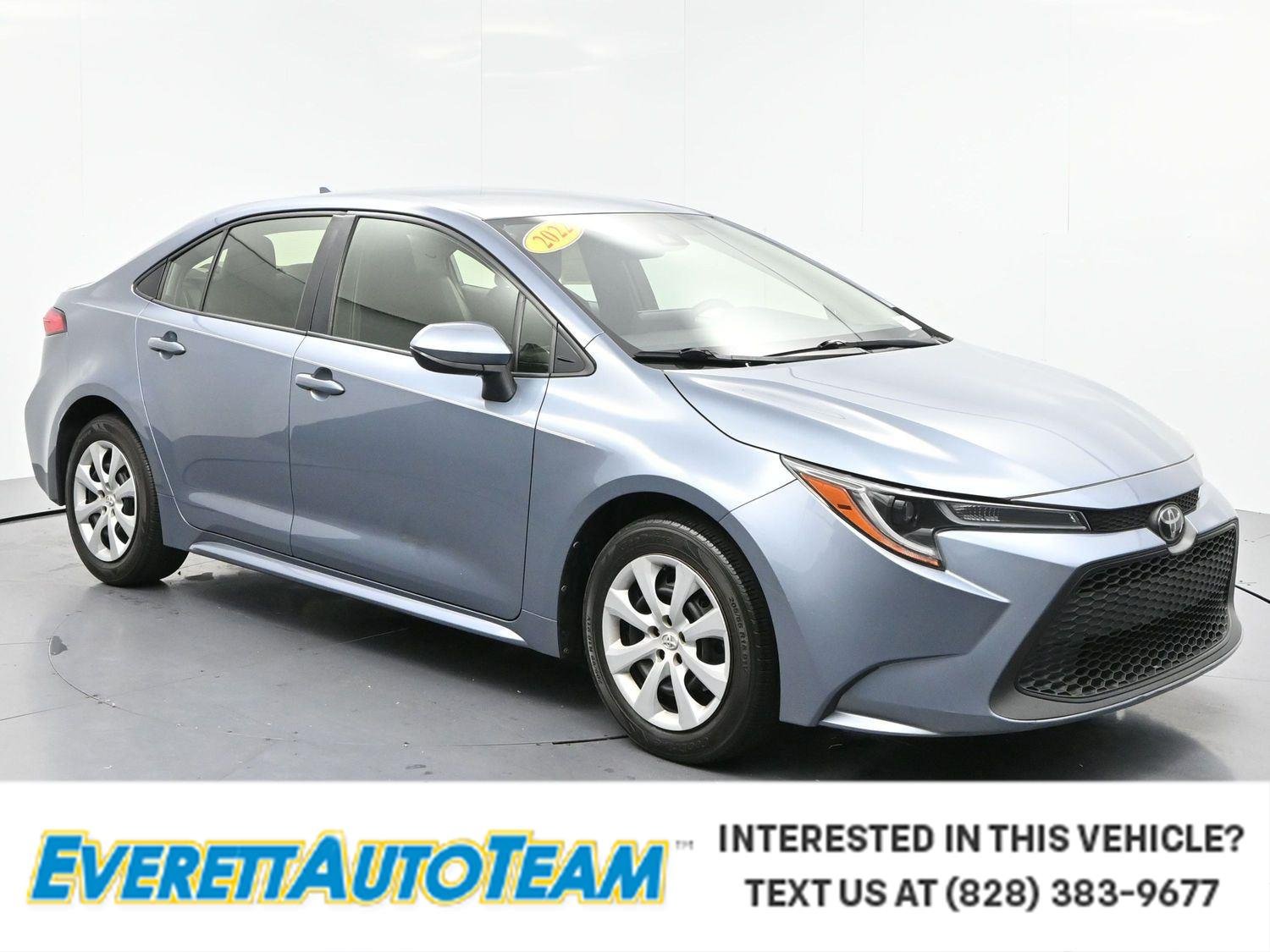 Used 2022 Celestite Gray Metallic Toyota LE image 1