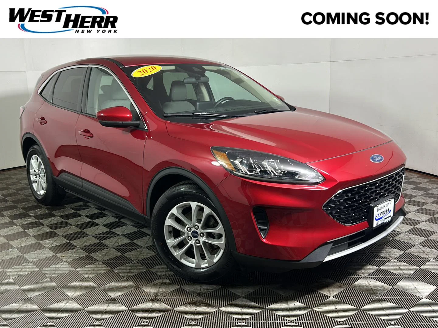 Used 2020 Rapid Red Metallic Tinted Clearcoat Ford SE image 1