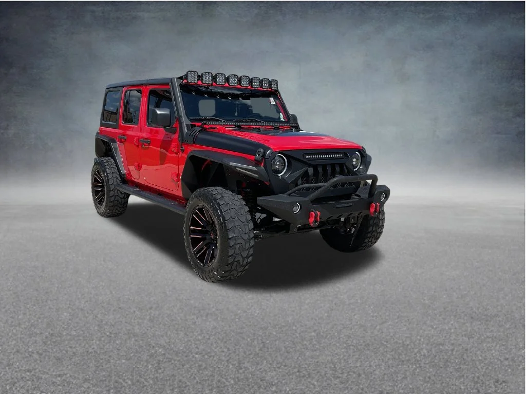 Used 2019 Red Jeep Unlimited Sport S image 1