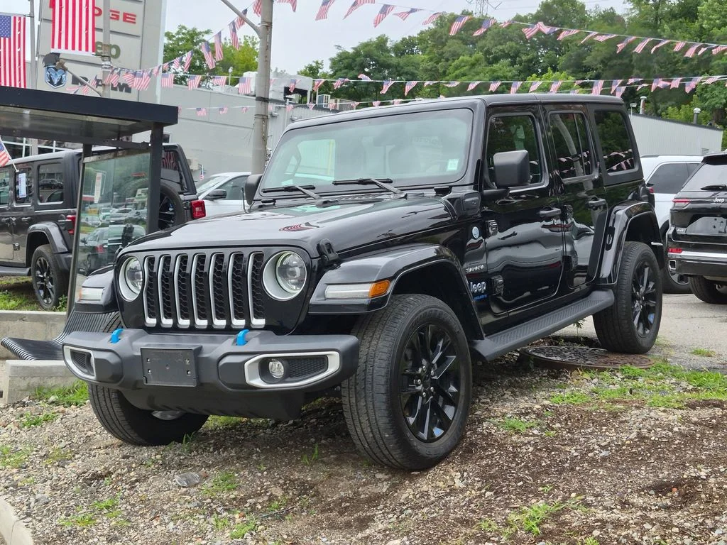 Used 2023 Black Jeep Sahara 4xe image 2