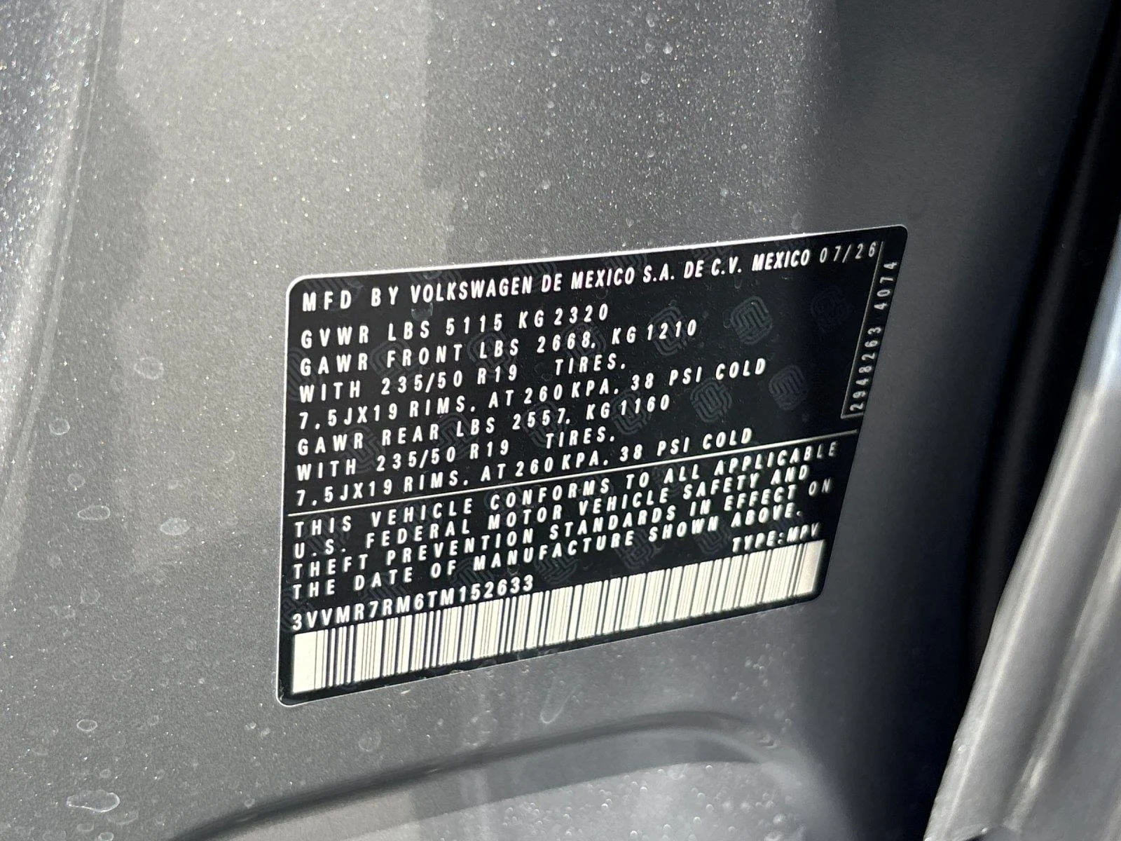 New 2026 Pyrite Silver Metallic Volkswagen SE image 12