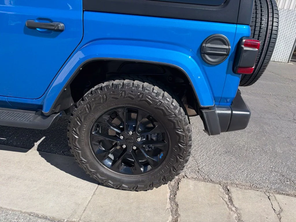 Used 2022 Blue Jeep Unlimited Sahara 4xe image 9