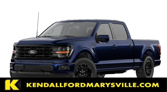 New 2026 Antimatter Blue Metallic Ford XLT image 1