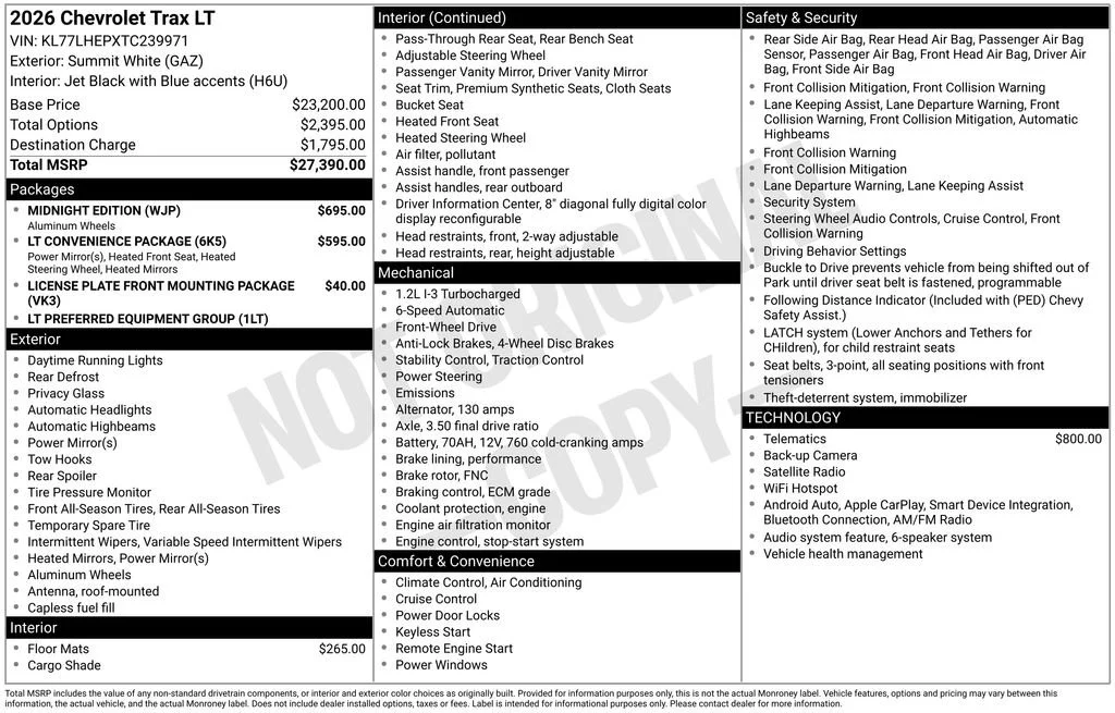 2026 Chevrolet Trax LT - Photo 6