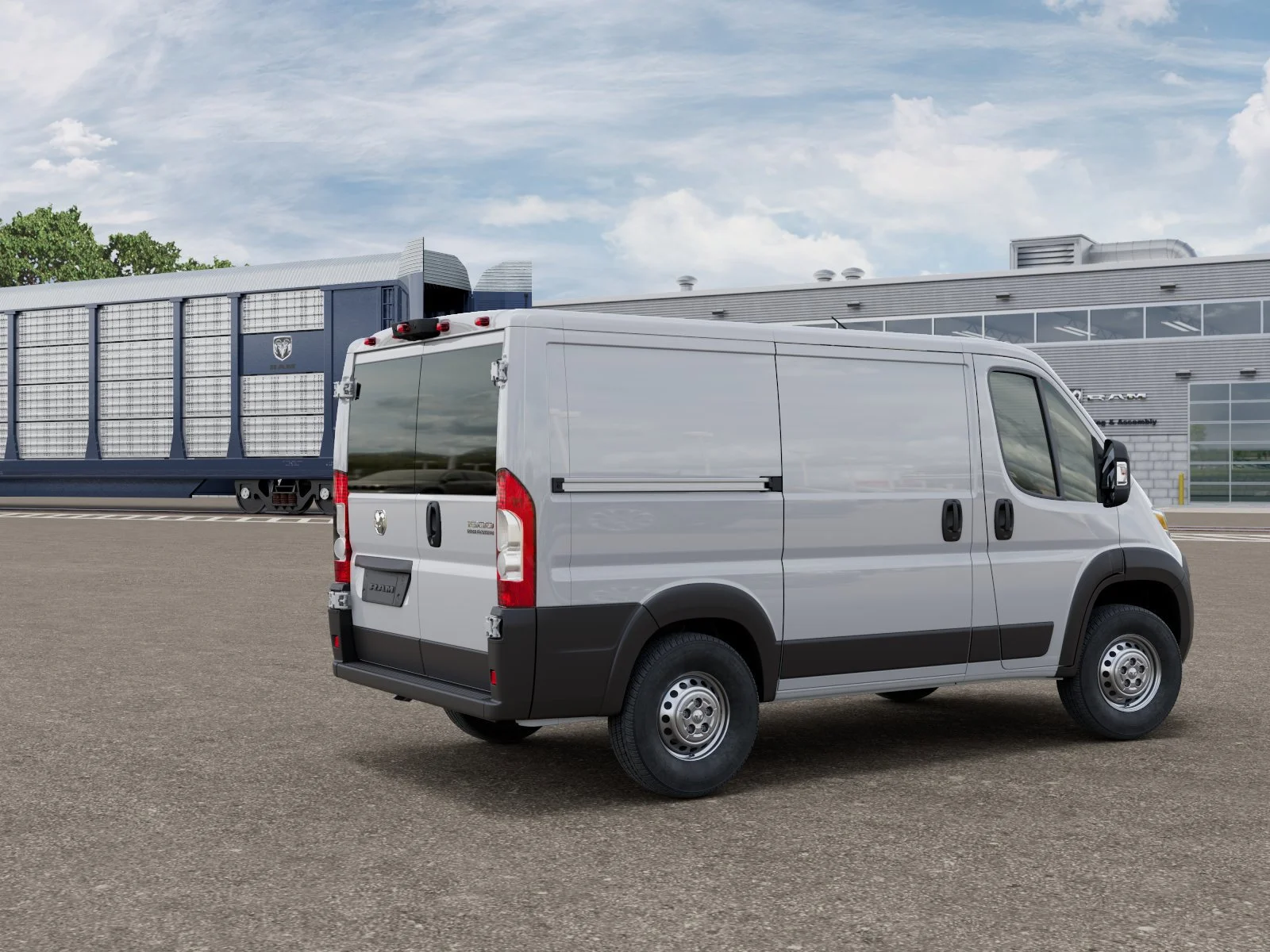 New 2026 Bright White Clear-Coat Exterior Paint RAM Tradesman 1500 Low Roof 118 WB w/Pass Seat image 4