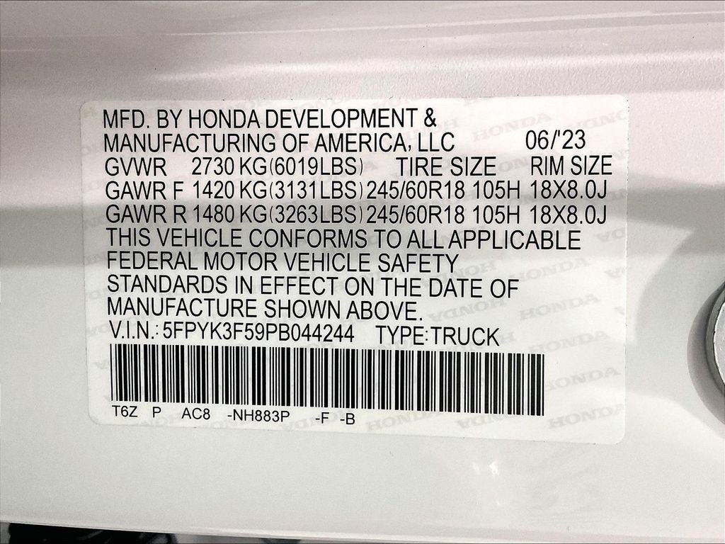 Used 2023 White Honda RTL image 36