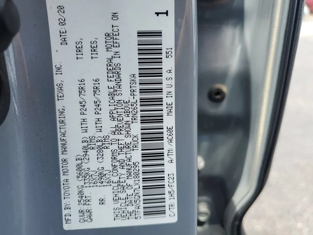 Used 2020 Gray Toyota SR5 image 32