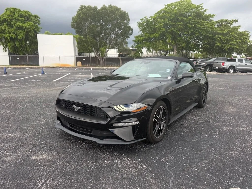 Used 2023 Black Ford EcoBoost Premium Convertible image 4