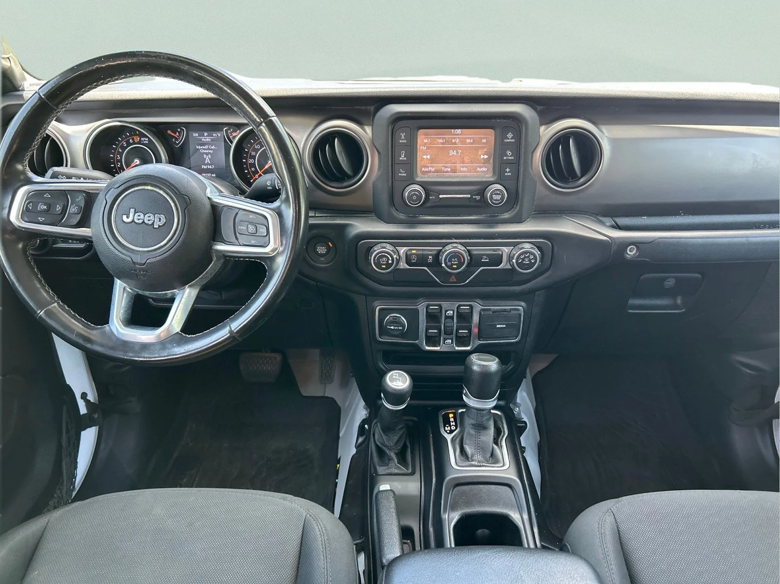 Used 2020 Bright White Clearcoat Jeep Sport image 13
