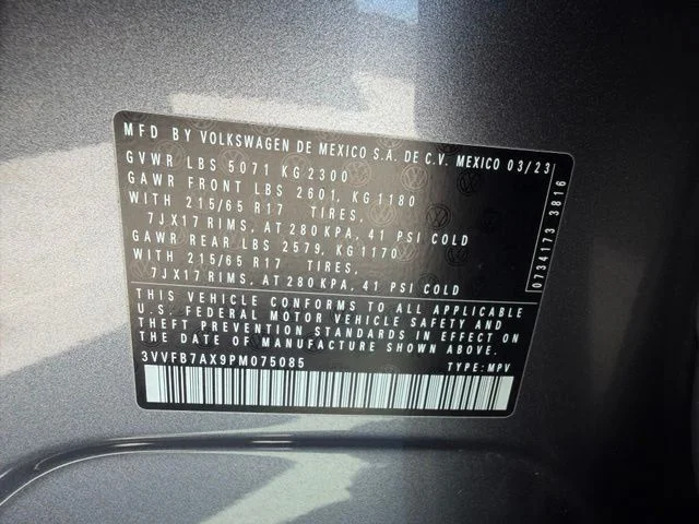 Used 2023 Gray Volkswagen 2.0T S image 32