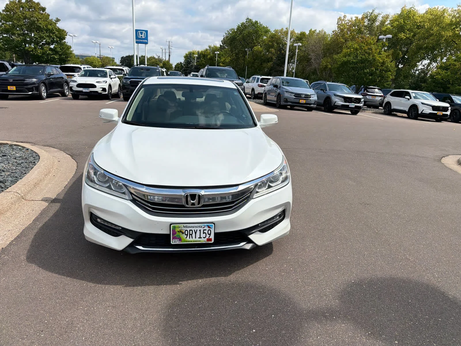 Certified 2017 Honda Accord EX-L V-6 with VIN 1HGCR3F87HA014857 for sale in Hopkins, Minnesota