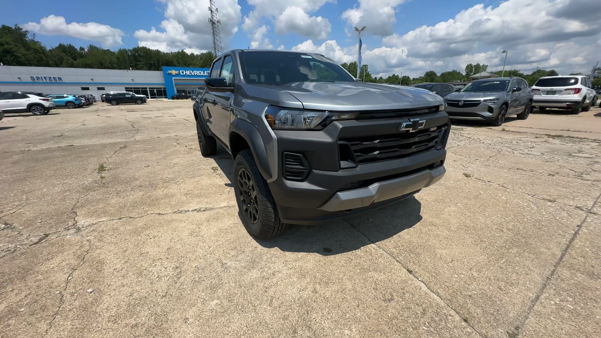 2026 Chevrolet Colorado Trail Boss Gray at Spitzer Autoworld Chevy Buick GMC Cadillac