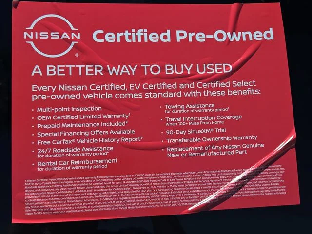 Certified Used 2025 White Pearl Nissan SL image 4