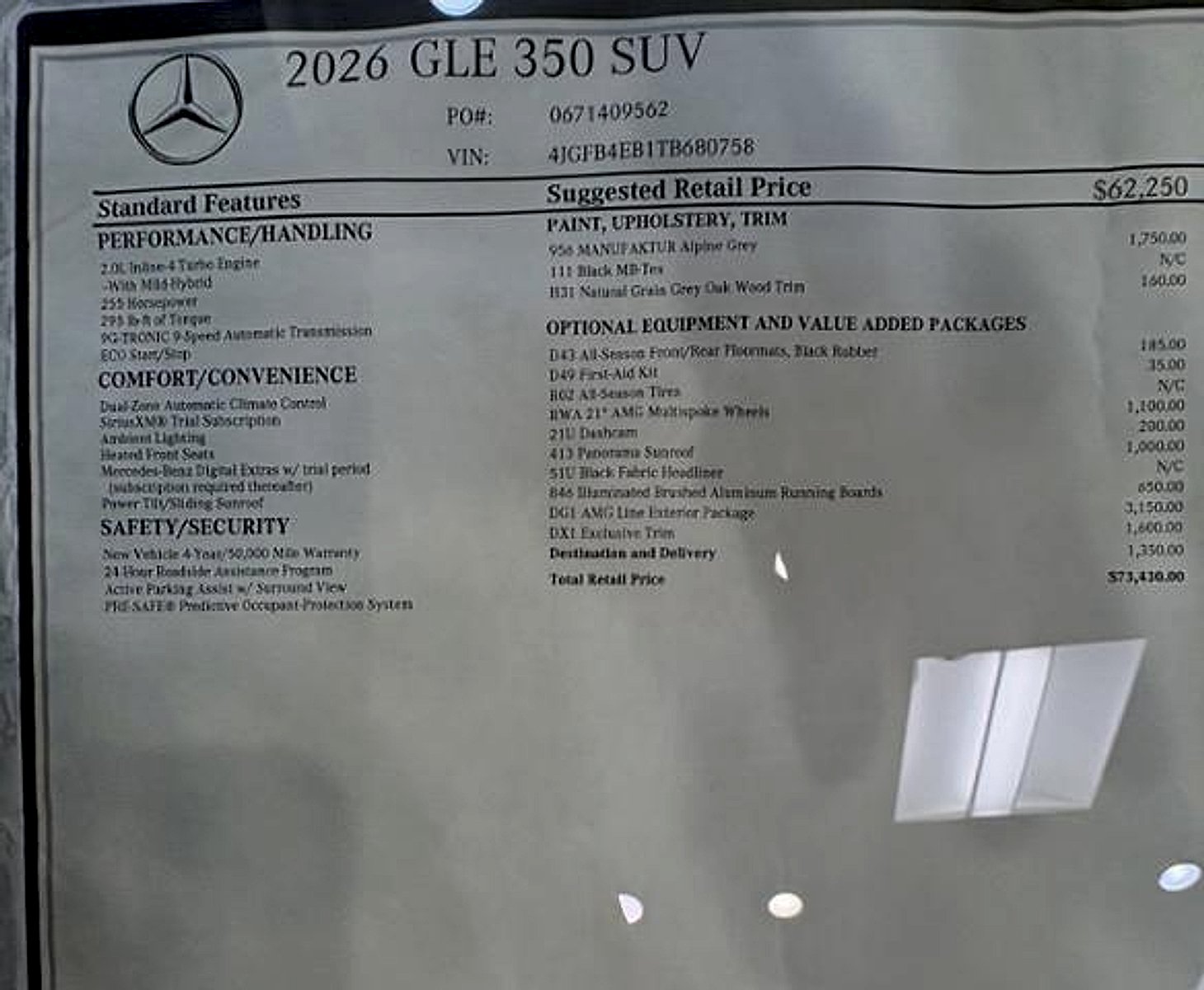 New 2026 MANUFAKTUR Alpine Grey Mercedes-Benz  image 2