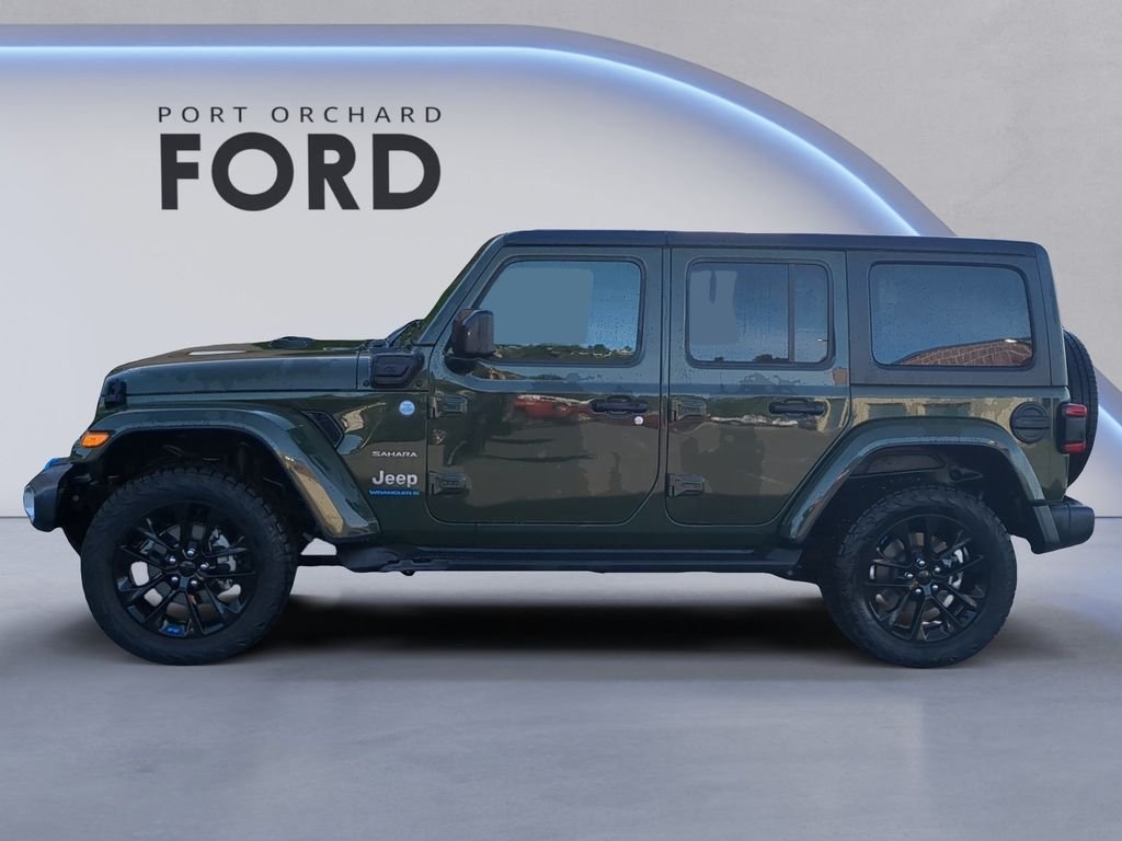 Used 2023 Sarge Green Clearcoat Jeep Sahara 4xe image 3