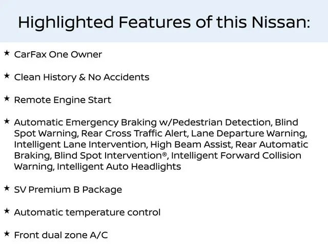Used 2023 Black Nissan SV image 2