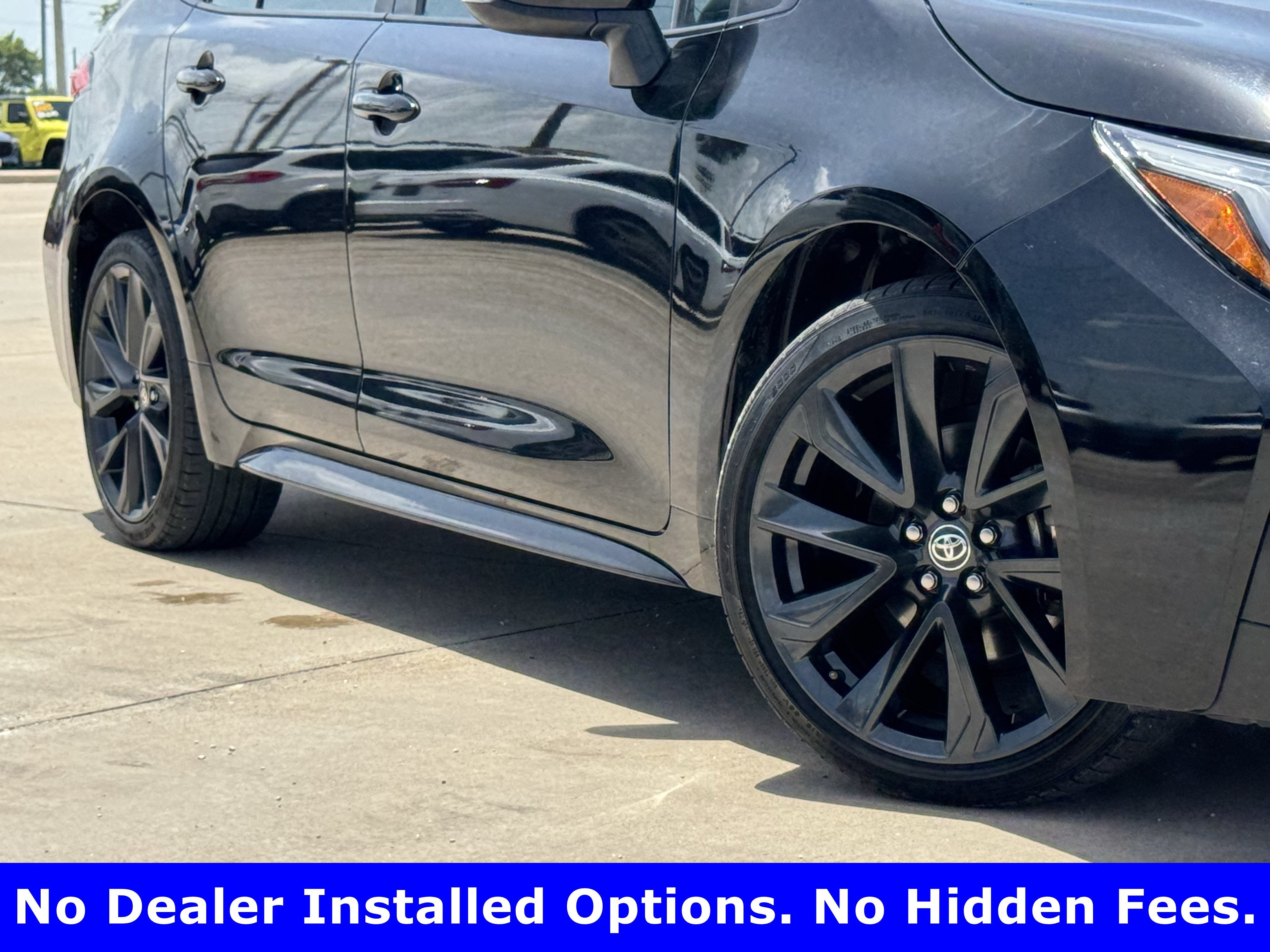 Used 2025 Midnight Black Metallic Toyota SE image 3