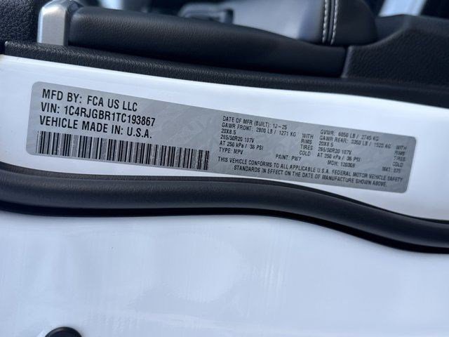 Used 2026 Bright White Clearcoat Jeep Limited image 50