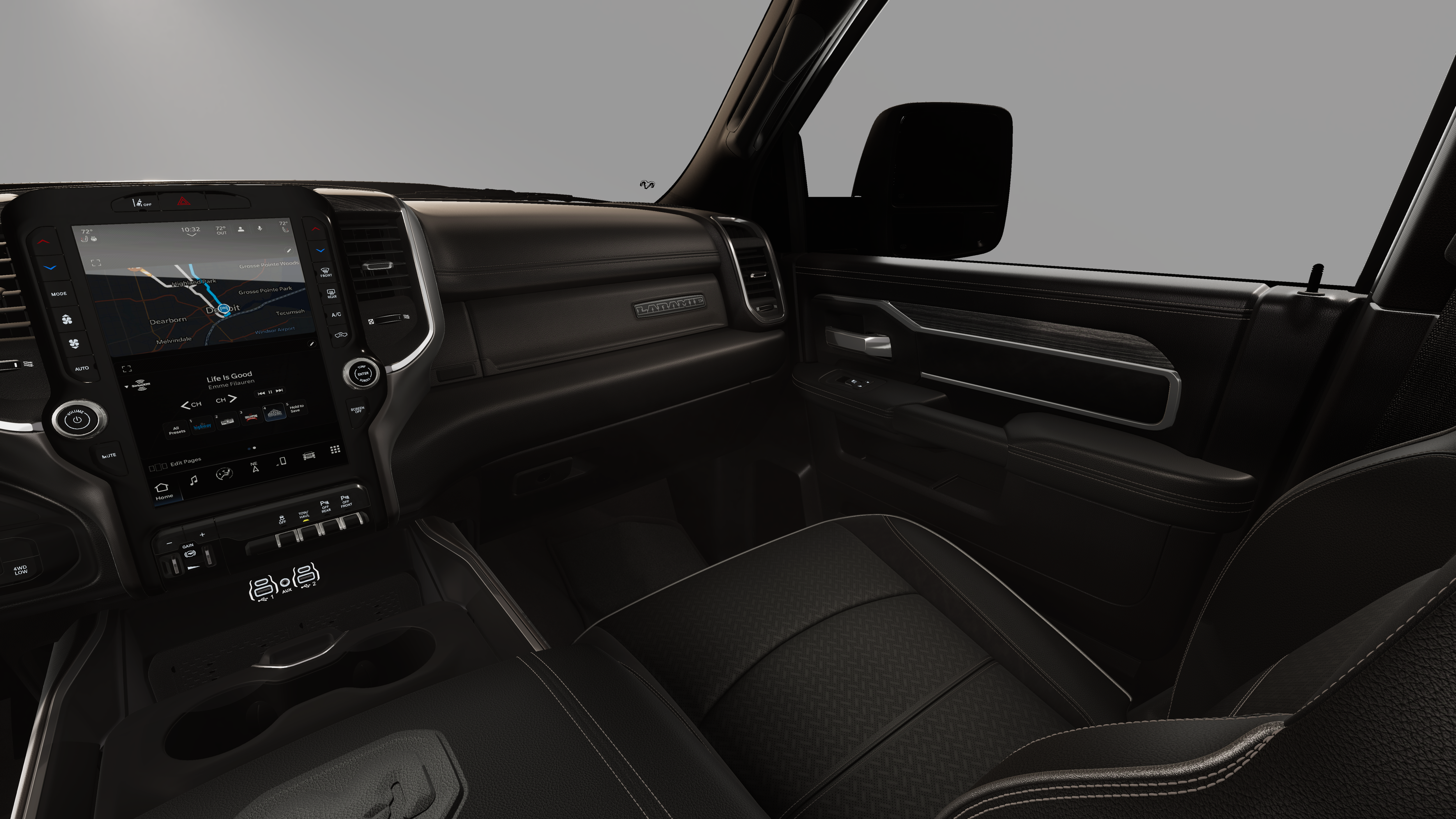 New 2026 Granite Crystal Metallic Clear-Coat Exterior Paint RAM LARAMIE image 19