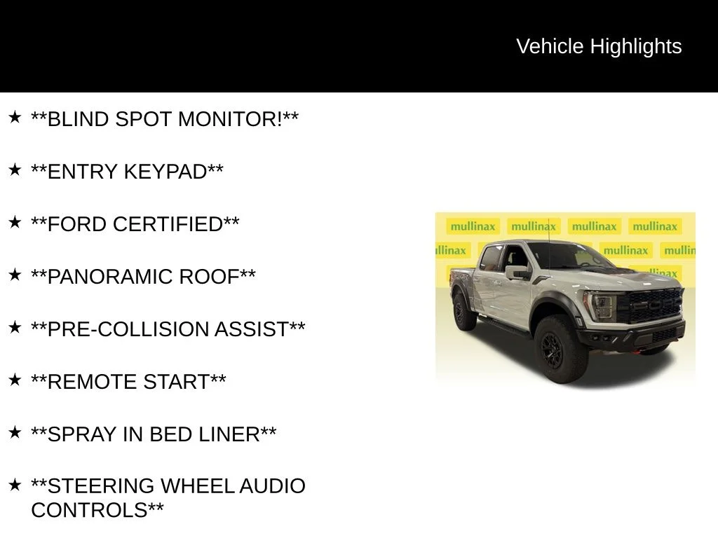 Certified Used 2023 White Ford Raptor R image 12