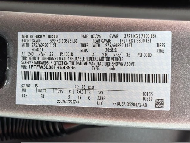 New 2026 Iconic Silver Metallic Ford XLT image 67