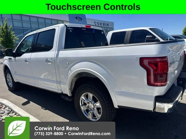 Used 2015 White Platinum Clearcoat Metallic Ford Lariat image 6