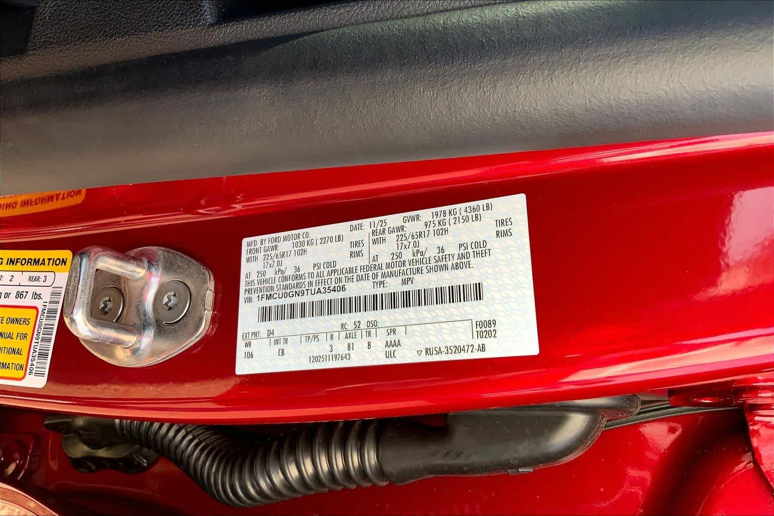 New 2026 Rapid Red Metallic Tinted Clearcoat Ford Active® image 21