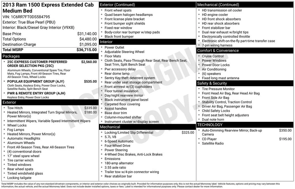 Used 2013 Blue Ram Express image 2
