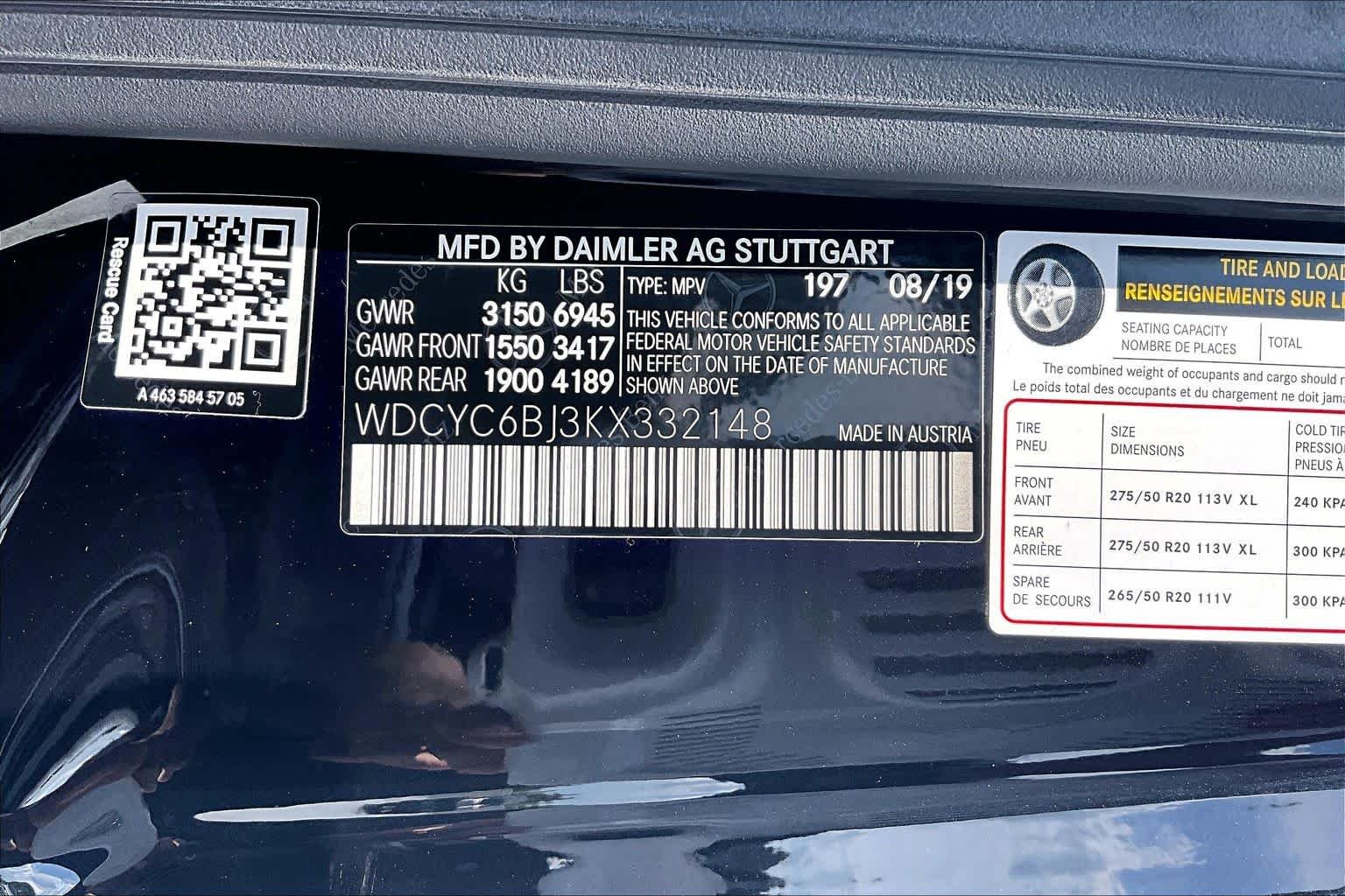 Used 2019 Obsidian Black Metallic Mercedes-Benz G 550 image 31