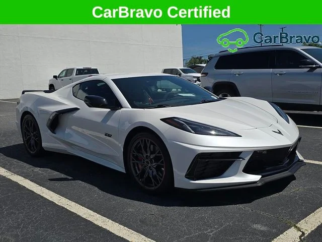 Certified Used 2023 White Chevrolet Stingray image 1
