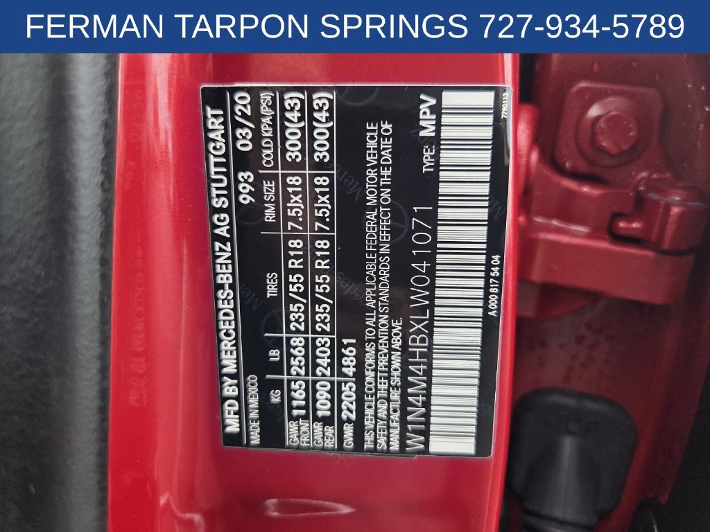Used 2020 Red Mercedes-Benz GLB 250 image 20
