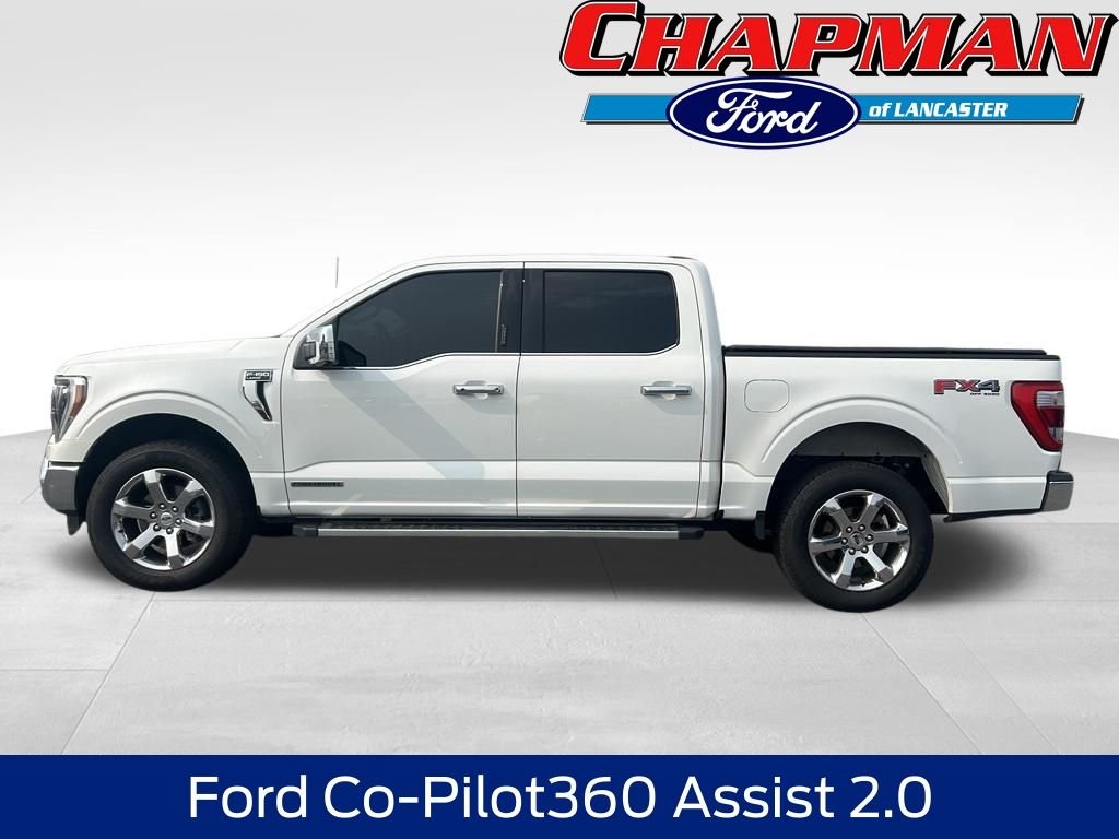Certified Used 2023 White Metallic Ford Lariat image 2