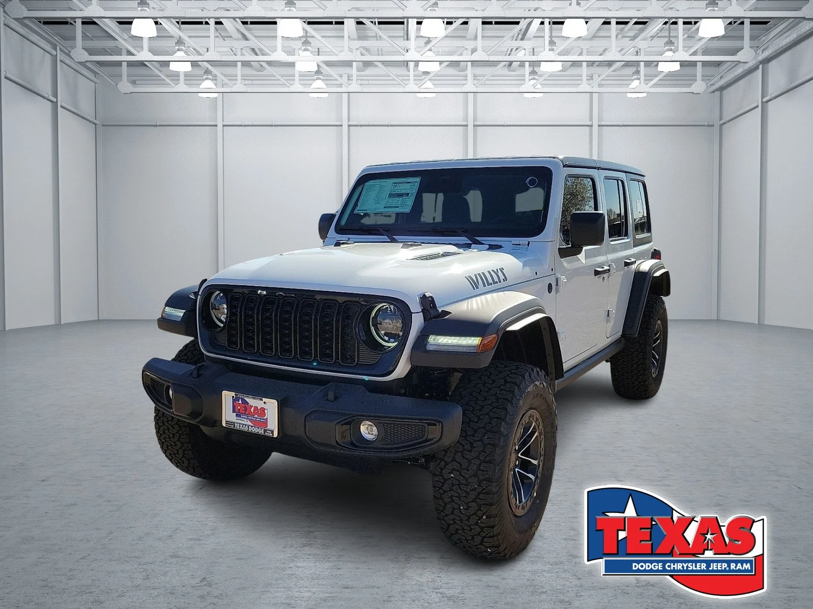 New 2026 PW7 Bright Whit Jeep 4-DOOR WILLYS image 1