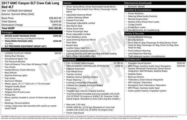 Used 2017 White GMC SLT image 19