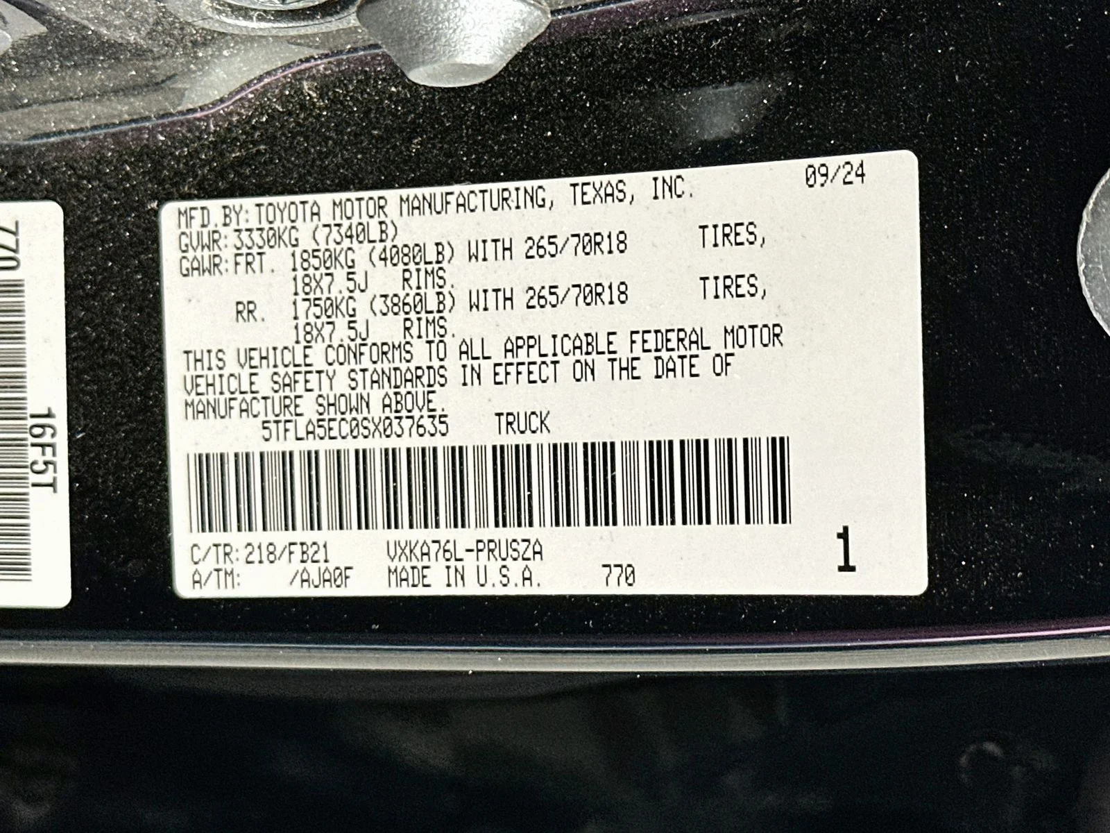 Certified Used 2025 Black Toyota SR5 image 31