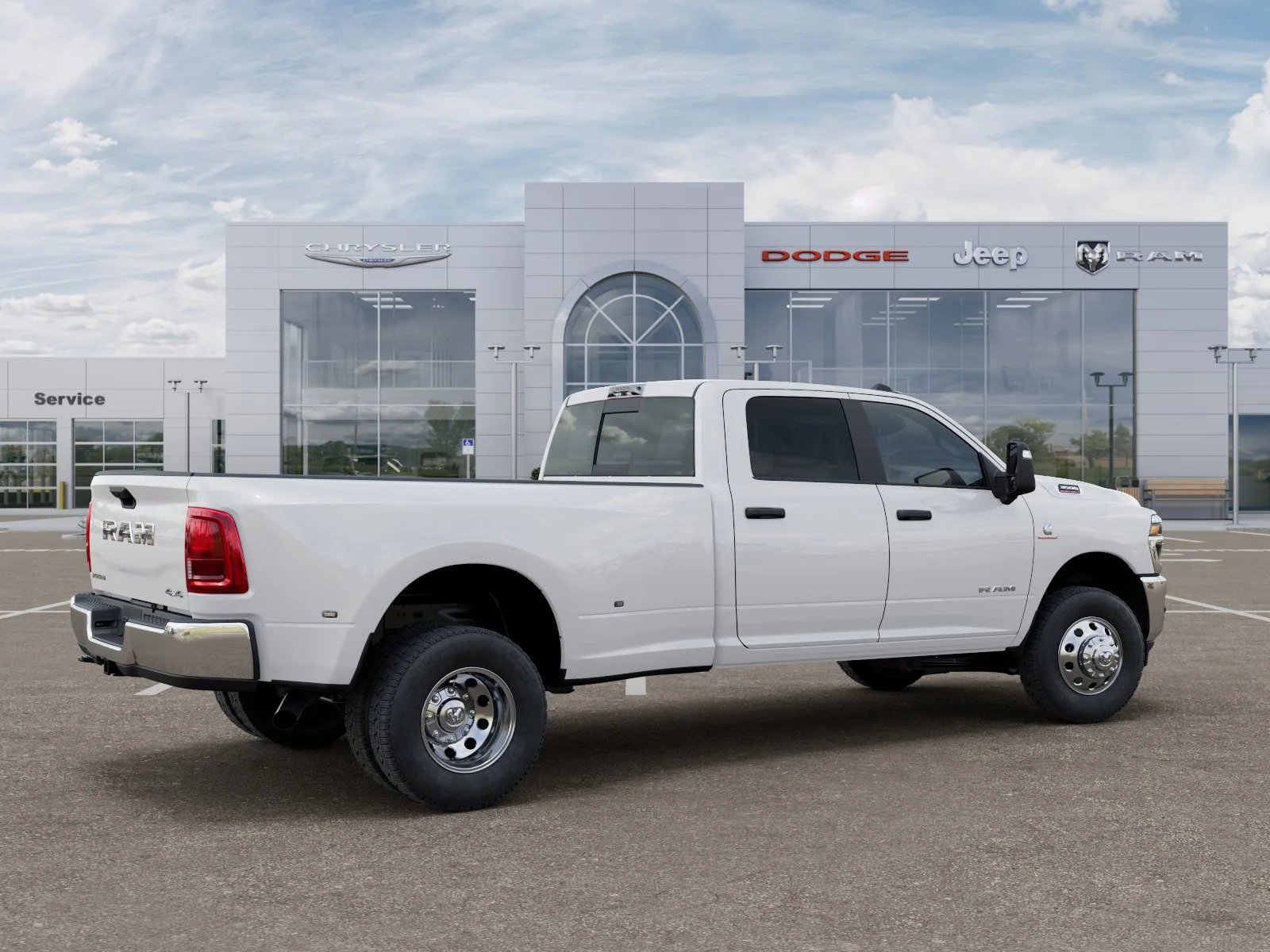 New 2026 Bright White Clear-Coat Exterior Paint RAM Big Horn image 31