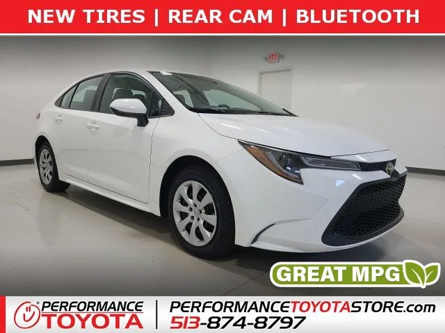 Used 2022 White Toyota LE image 1